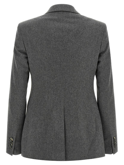 Gray Cashmere Blazer