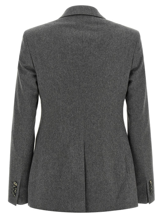 Gray Cashmere Blazer