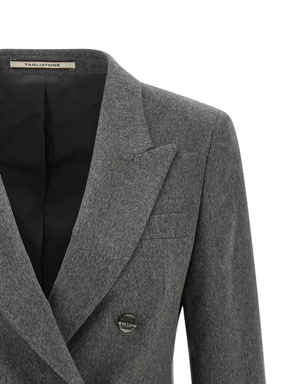 Gray Cashmere Blazer