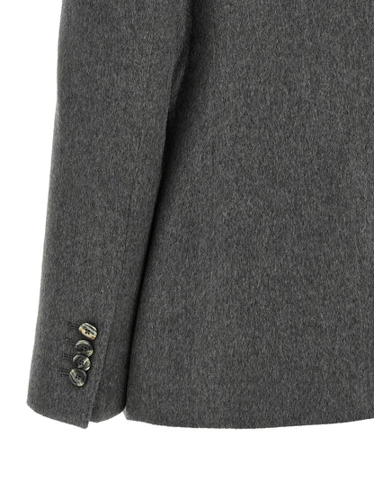 Gray Cashmere Blazer