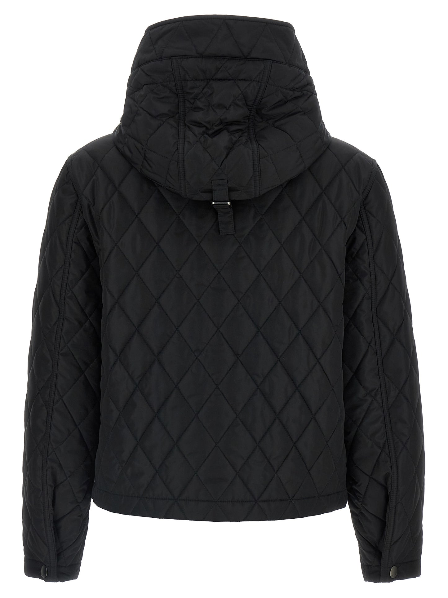 Black Polyamide Full-Length Jacket