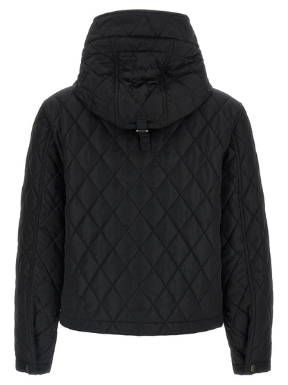Black Polyamide Full-Length Jacket