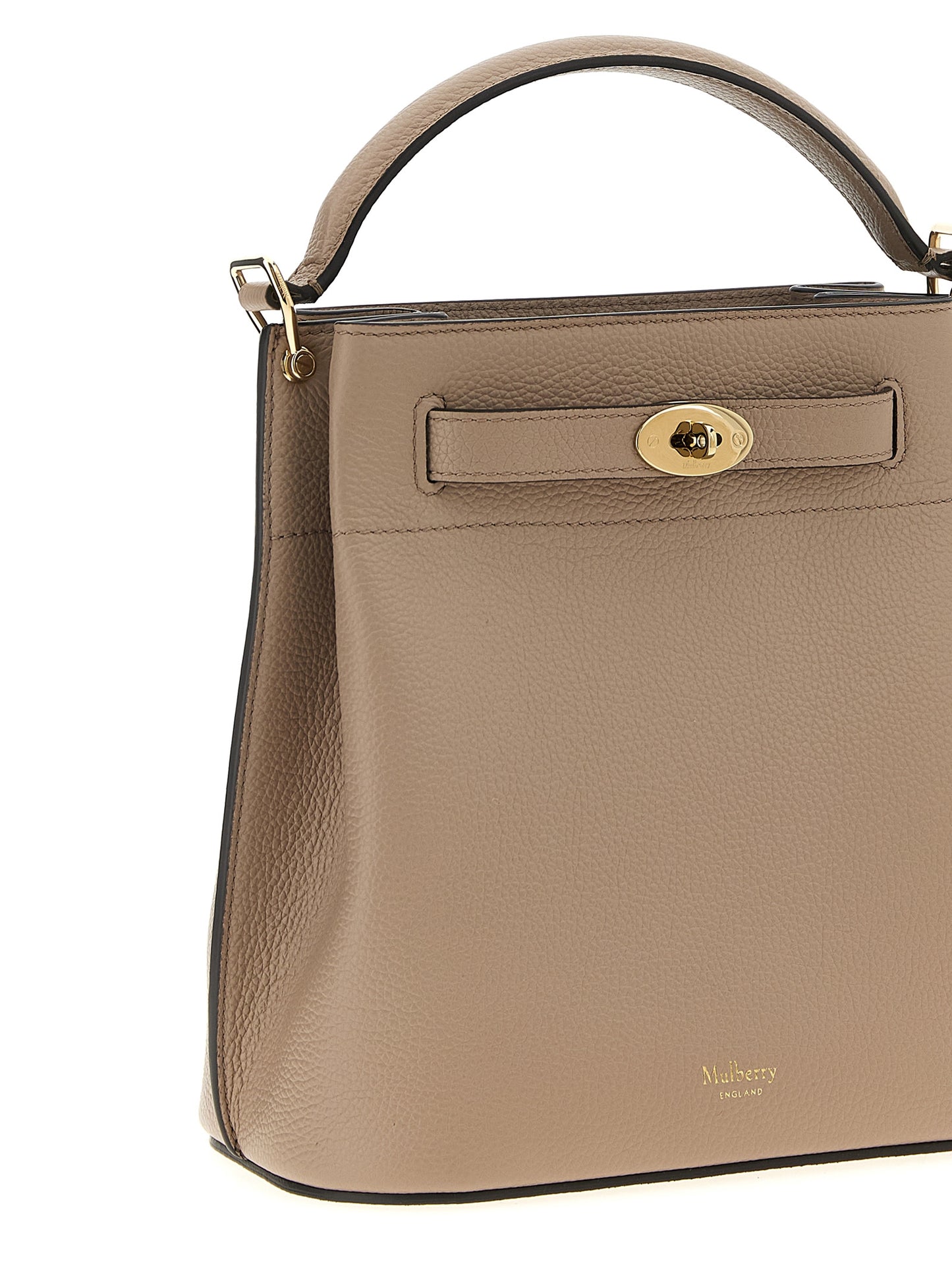 Gray Calfskin Crossbody Bag