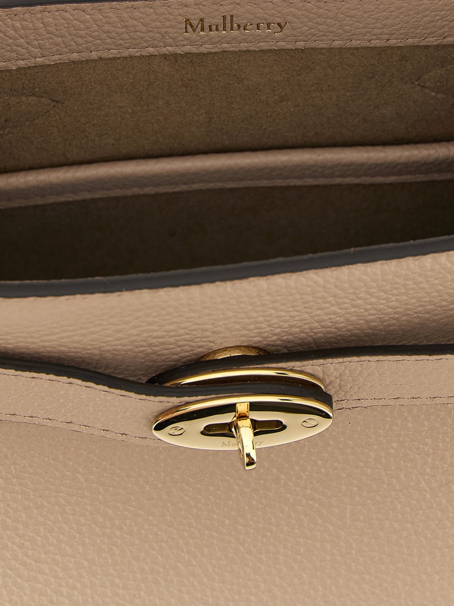 Gray Calfskin Crossbody Bag