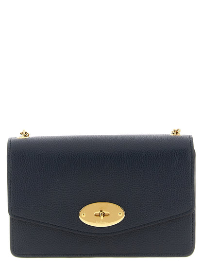 Blue Calfskin Crossbody Bag