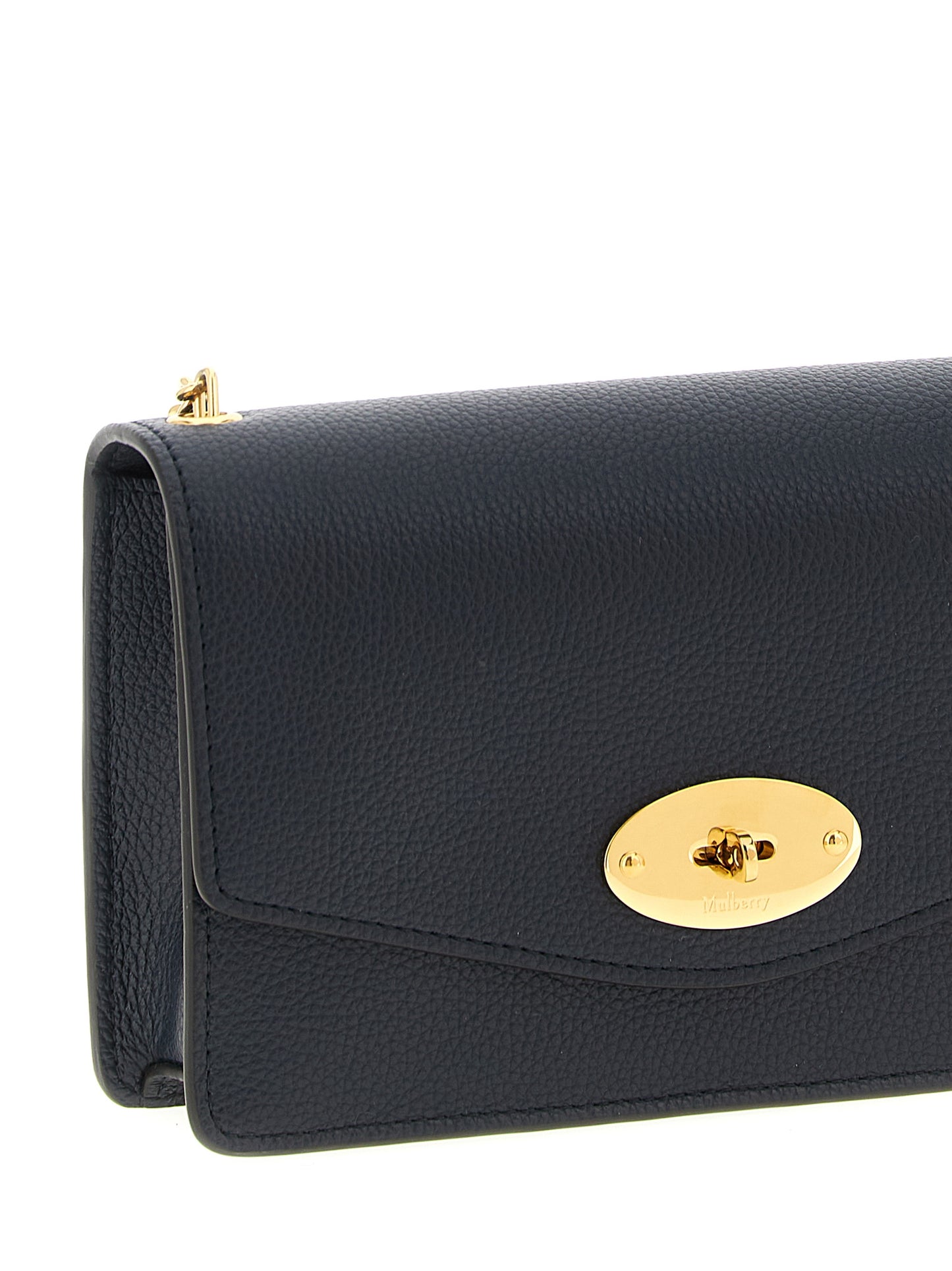 Blue Calfskin Crossbody Bag