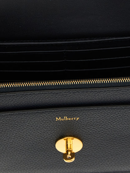 Blue Calfskin Crossbody Bag