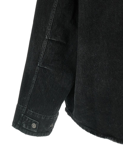 Black Cotton Denim Jacket