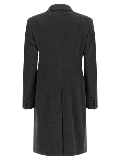 Gray Virgin Wool Coat