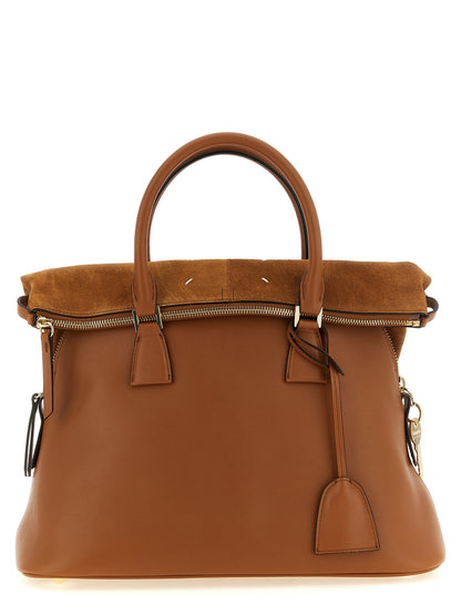 Brown Calfskin Shoulder Bag