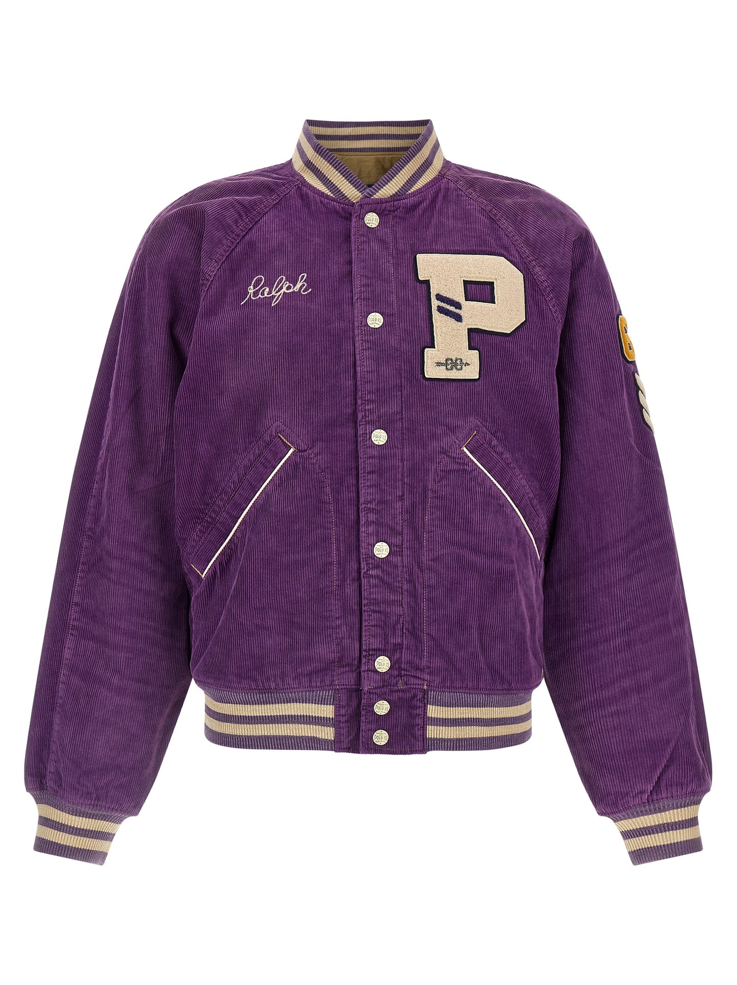 Purple Cotton Bomber