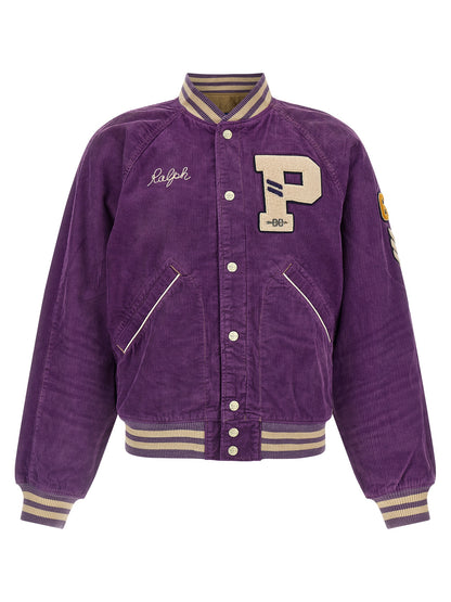 Purple Cotton Bomber