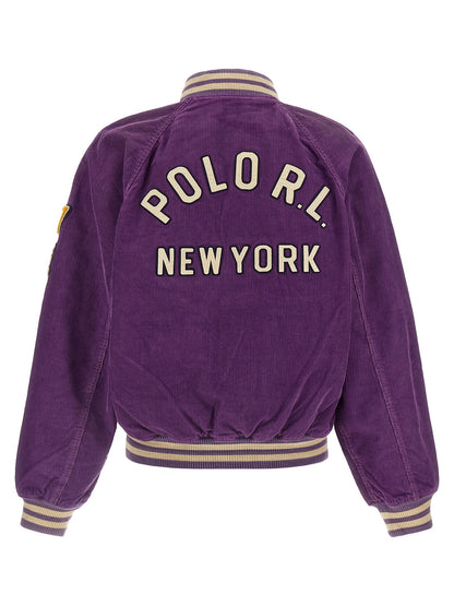 Purple Cotton Bomber
