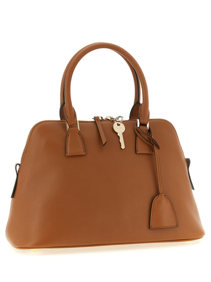 Brown Calfskin Shoulder Bag