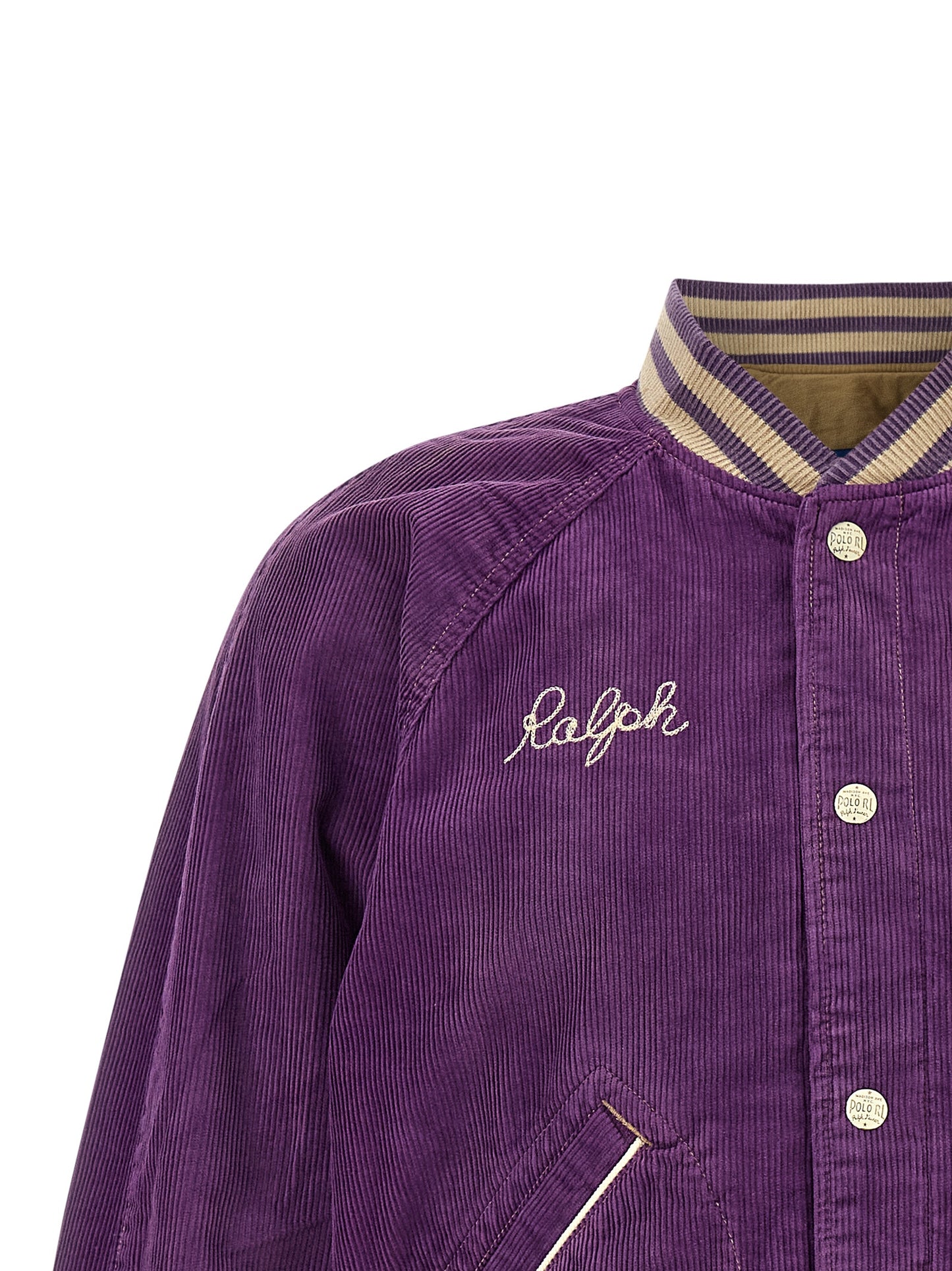Purple Cotton Bomber