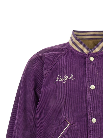 Purple Cotton Bomber