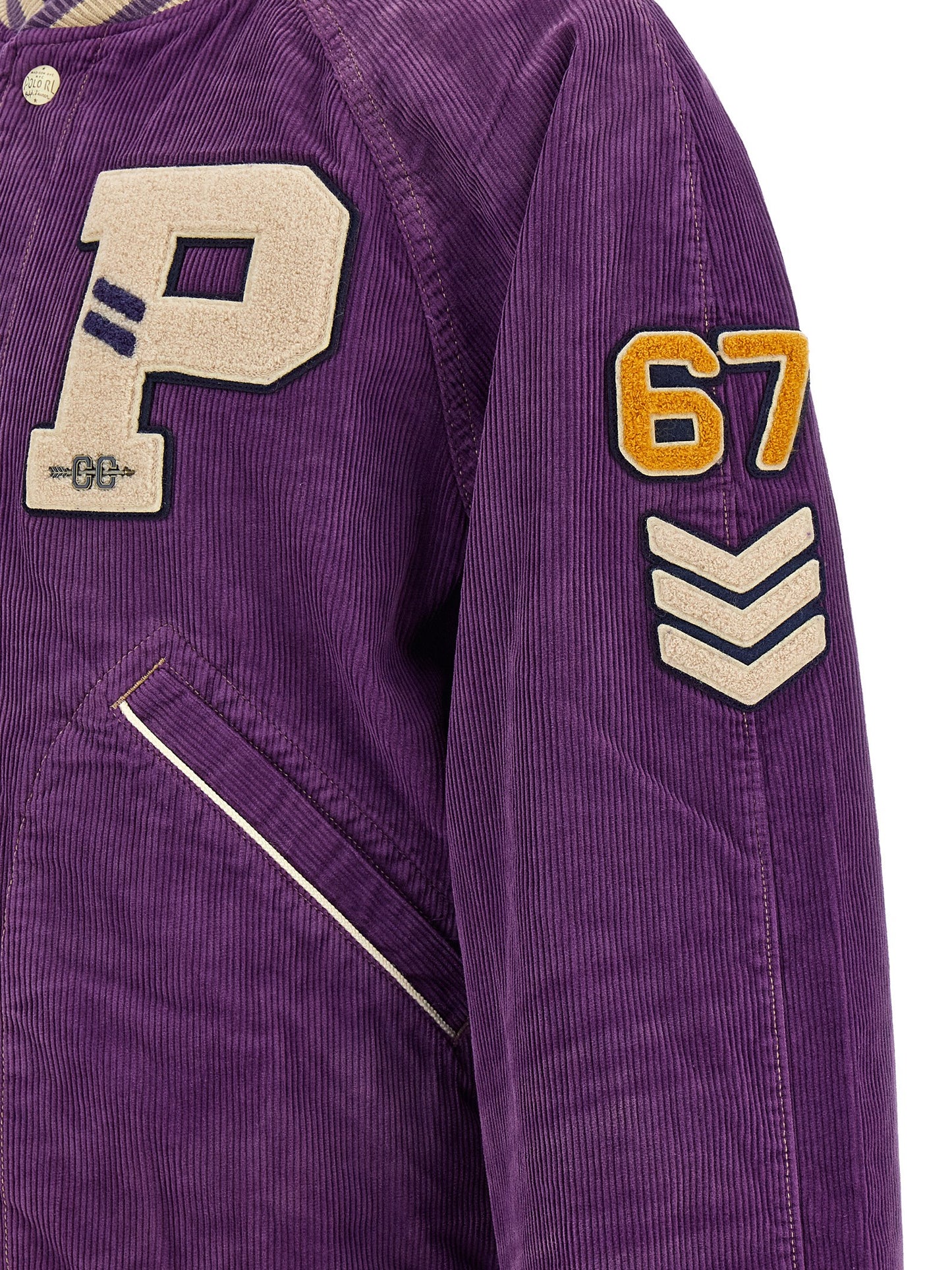 Purple Cotton Bomber