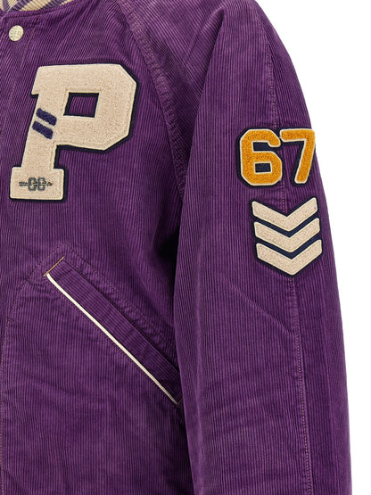 Purple Cotton Bomber