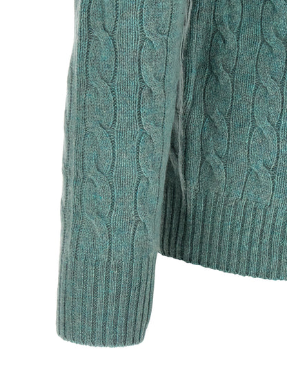 Bicolor Wool Cardigan
