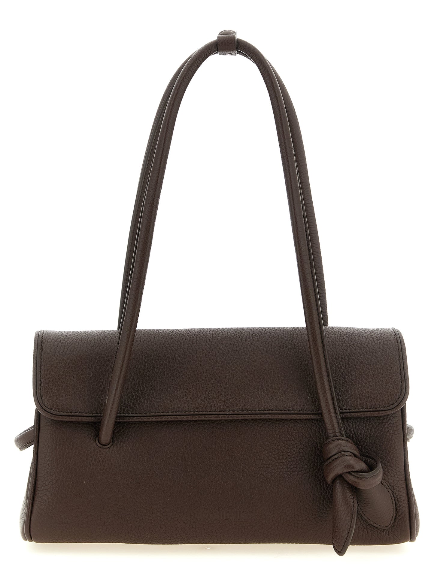 Brown Calfskin Shoulder Bag