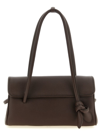 Brown Calfskin Shoulder Bag