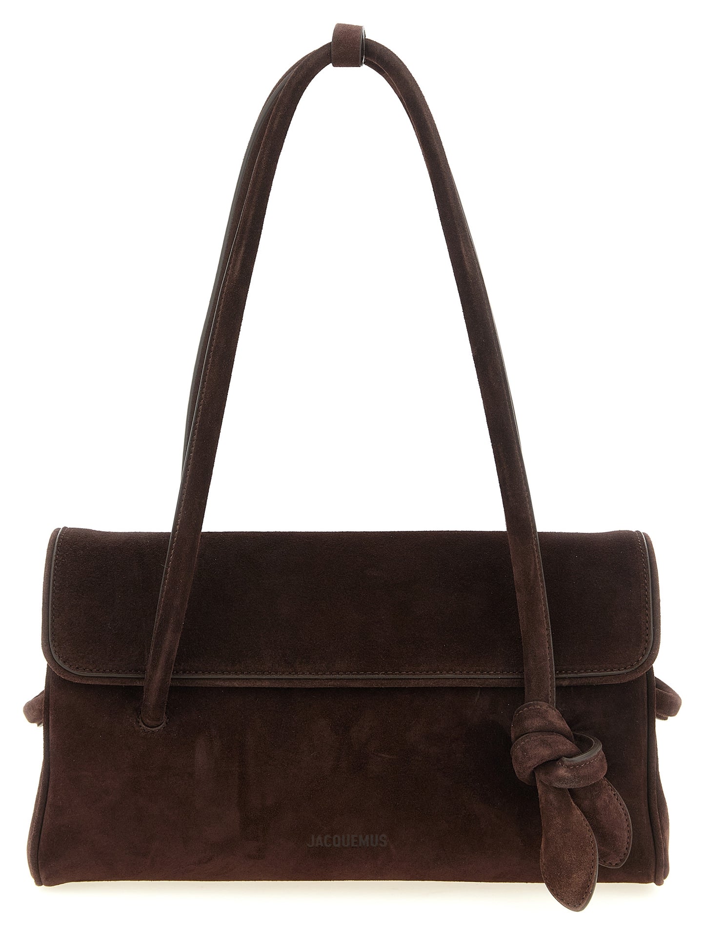 Brown Calfskin Shoulder Bag