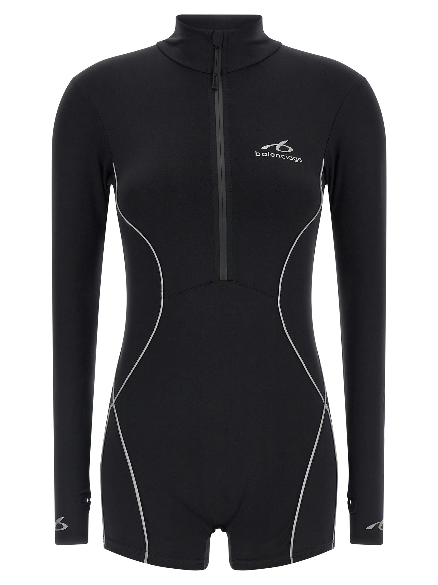 Black Polyamide Bodysuit