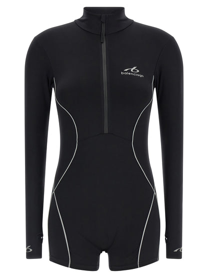 Black Polyamide Bodysuit