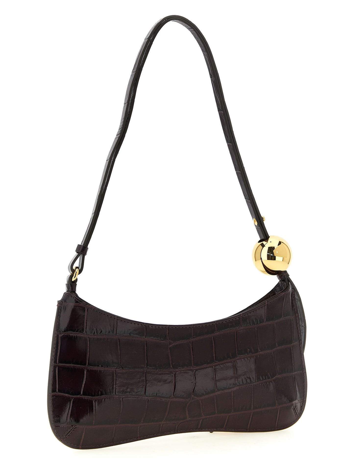Bordeaux Calfskin Shoulder Bag