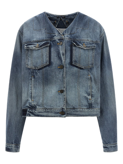 Blue Cotton Denim Jacket