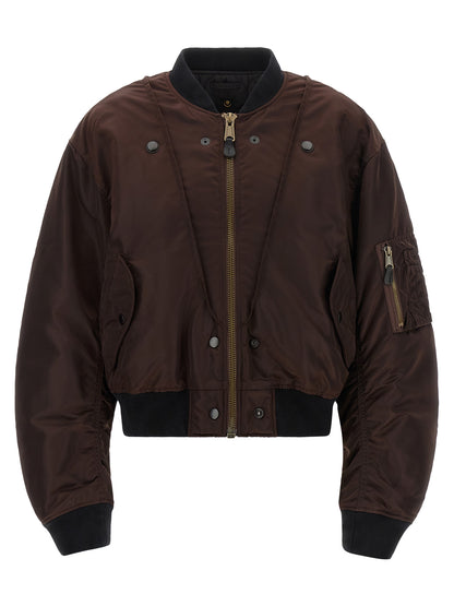 Brown Polyamide Bomber