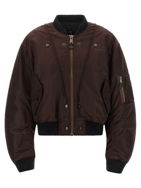 Brown Polyamide Bomber