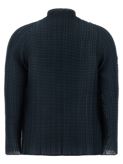 Blue Polyester Cardigan