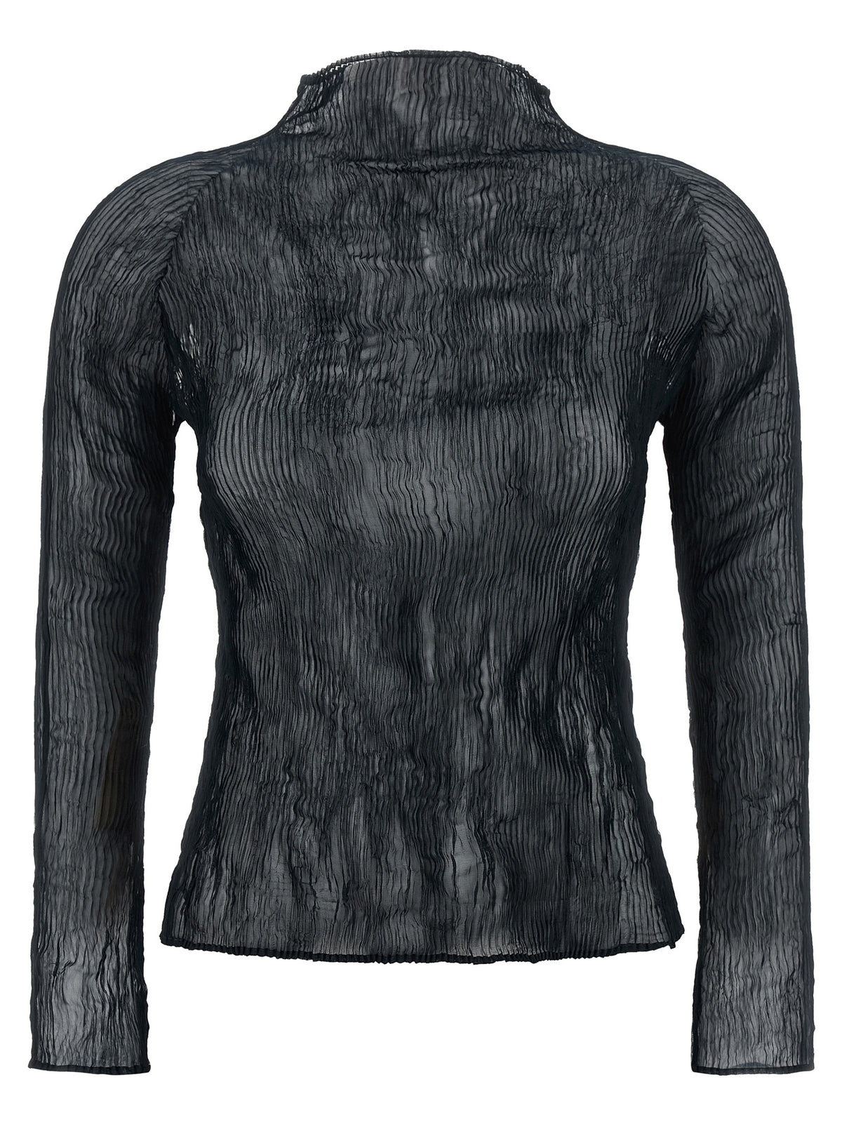 Black Polyester Cardigan
