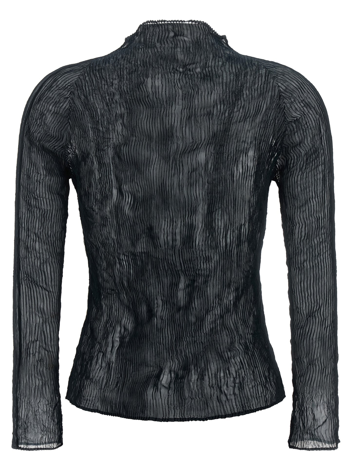 Black Polyester Cardigan