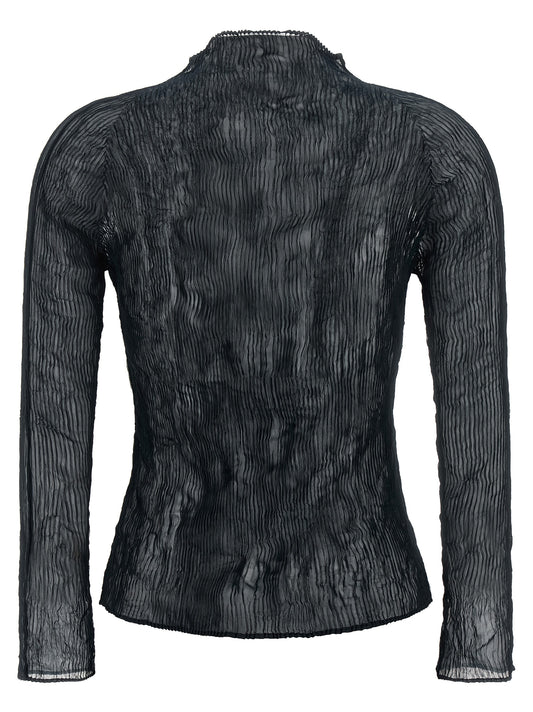 Black Polyester Cardigan