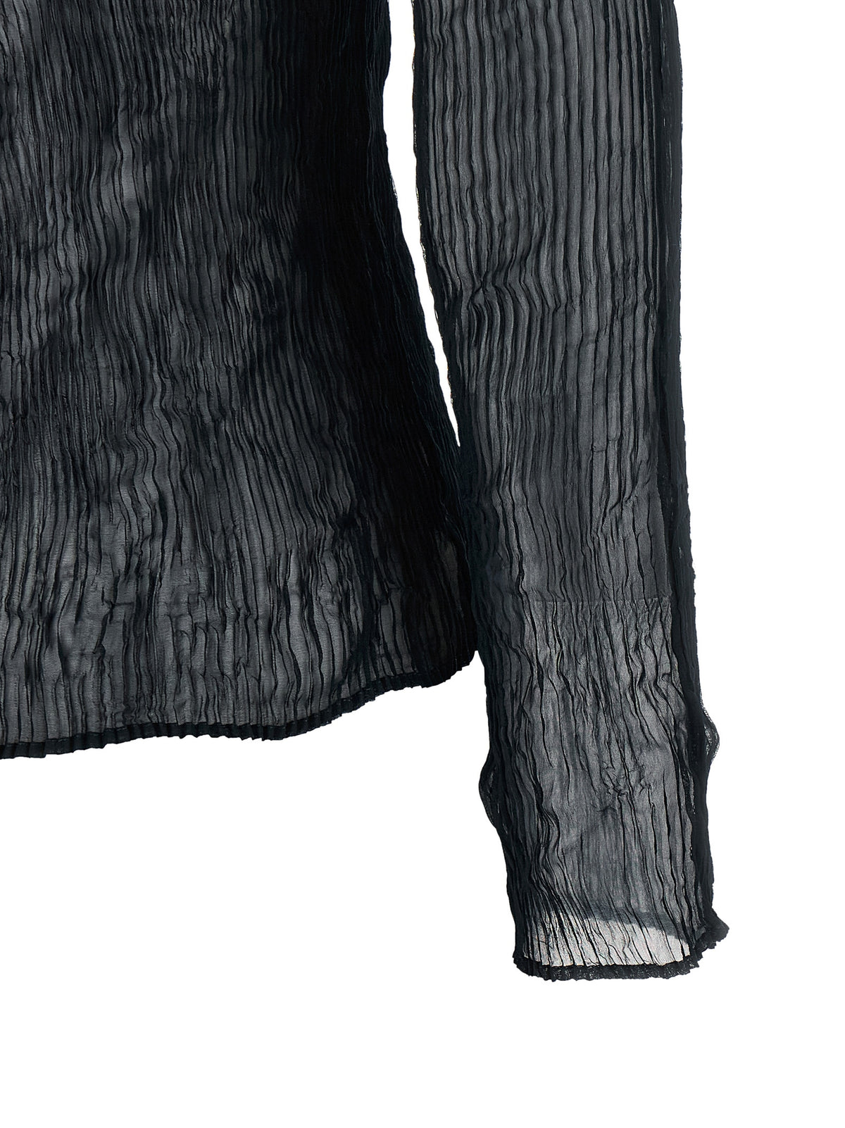 Black Polyester Cardigan