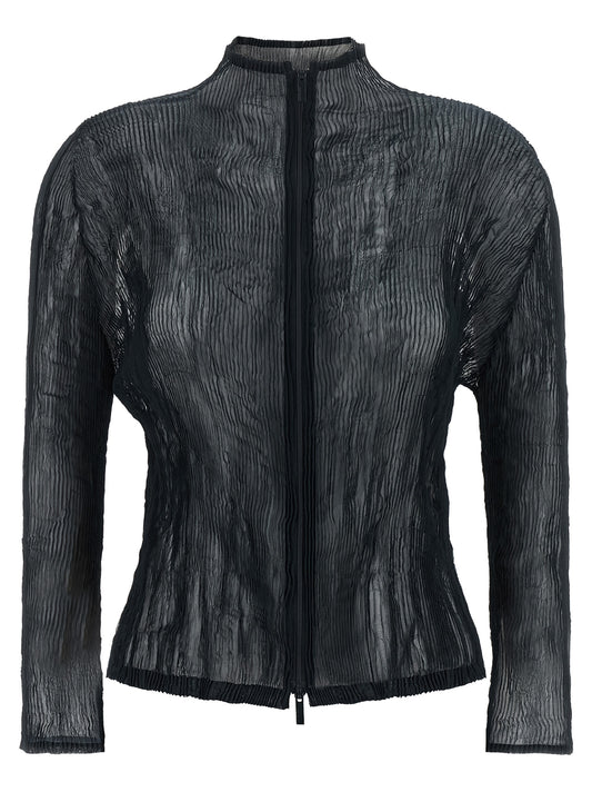 Blue Polyester Cardigan