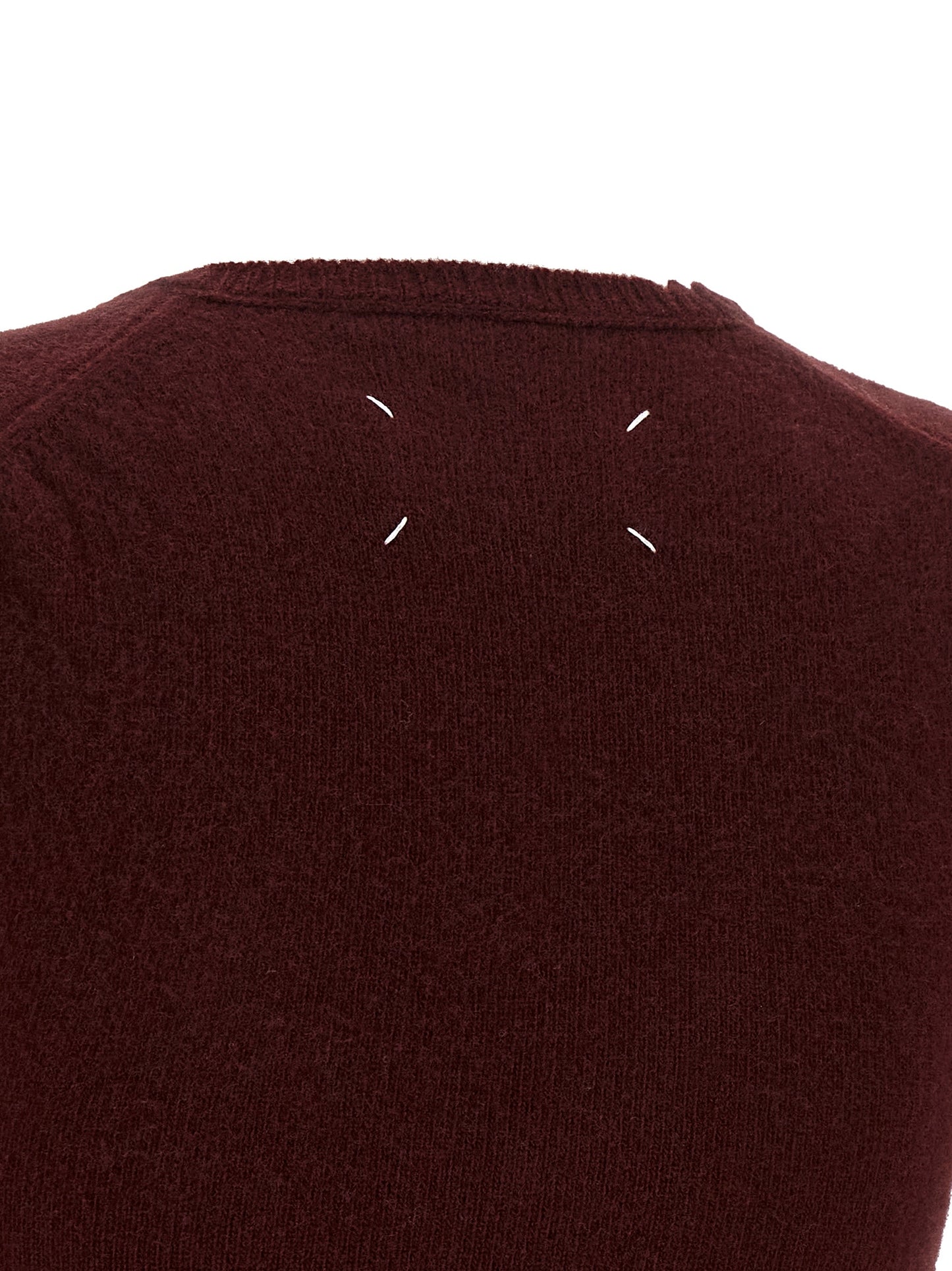 Bordeaux Virgin Wool Sleeveless Jacket