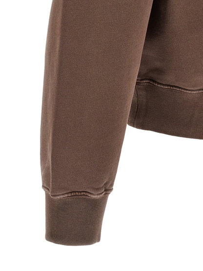 Brown Cotton Sweatshirt