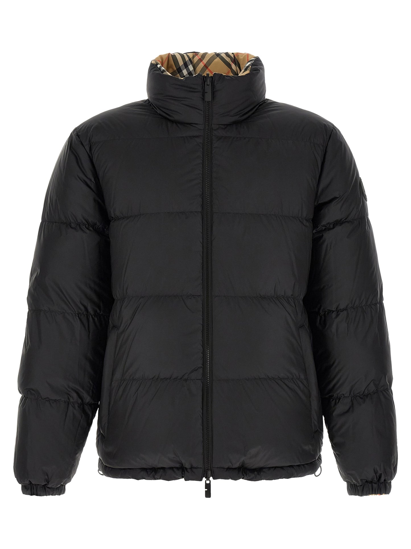 Beige Polyester Shell Jacket