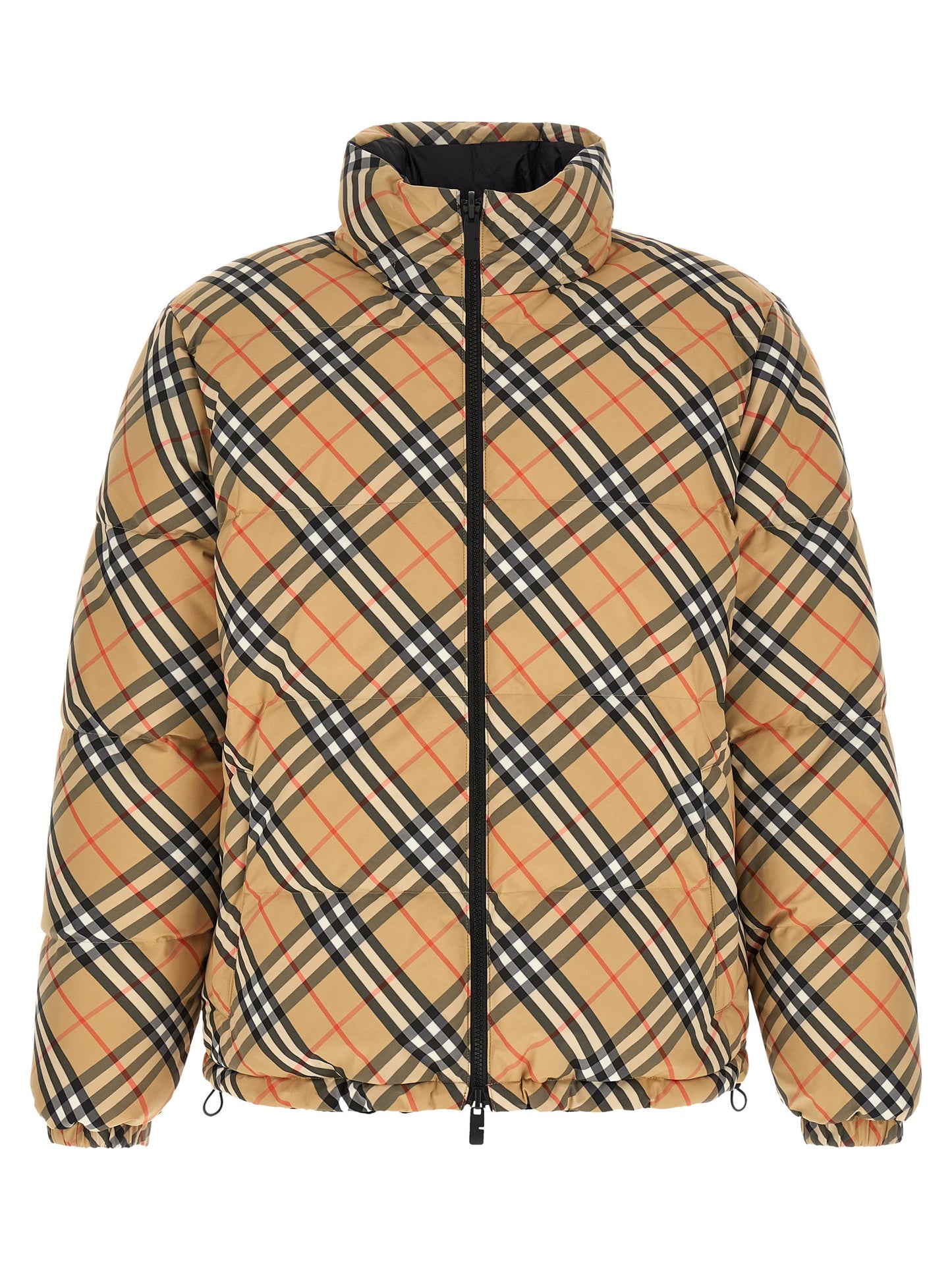 Beige Polyester Shell Jacket