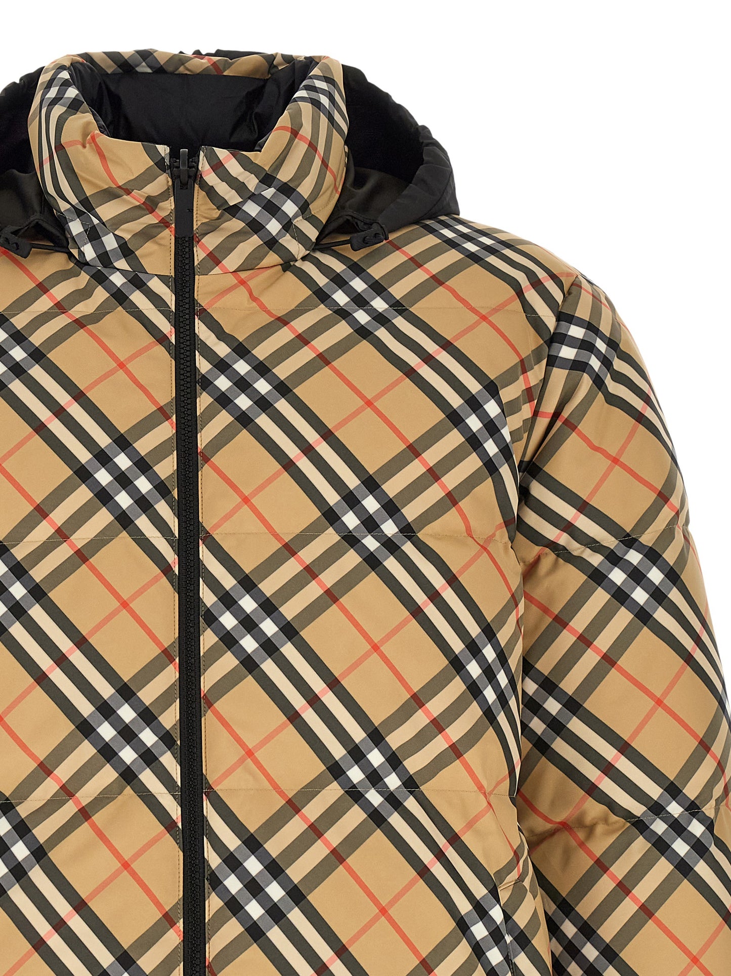 Beige Polyester Shell Jacket