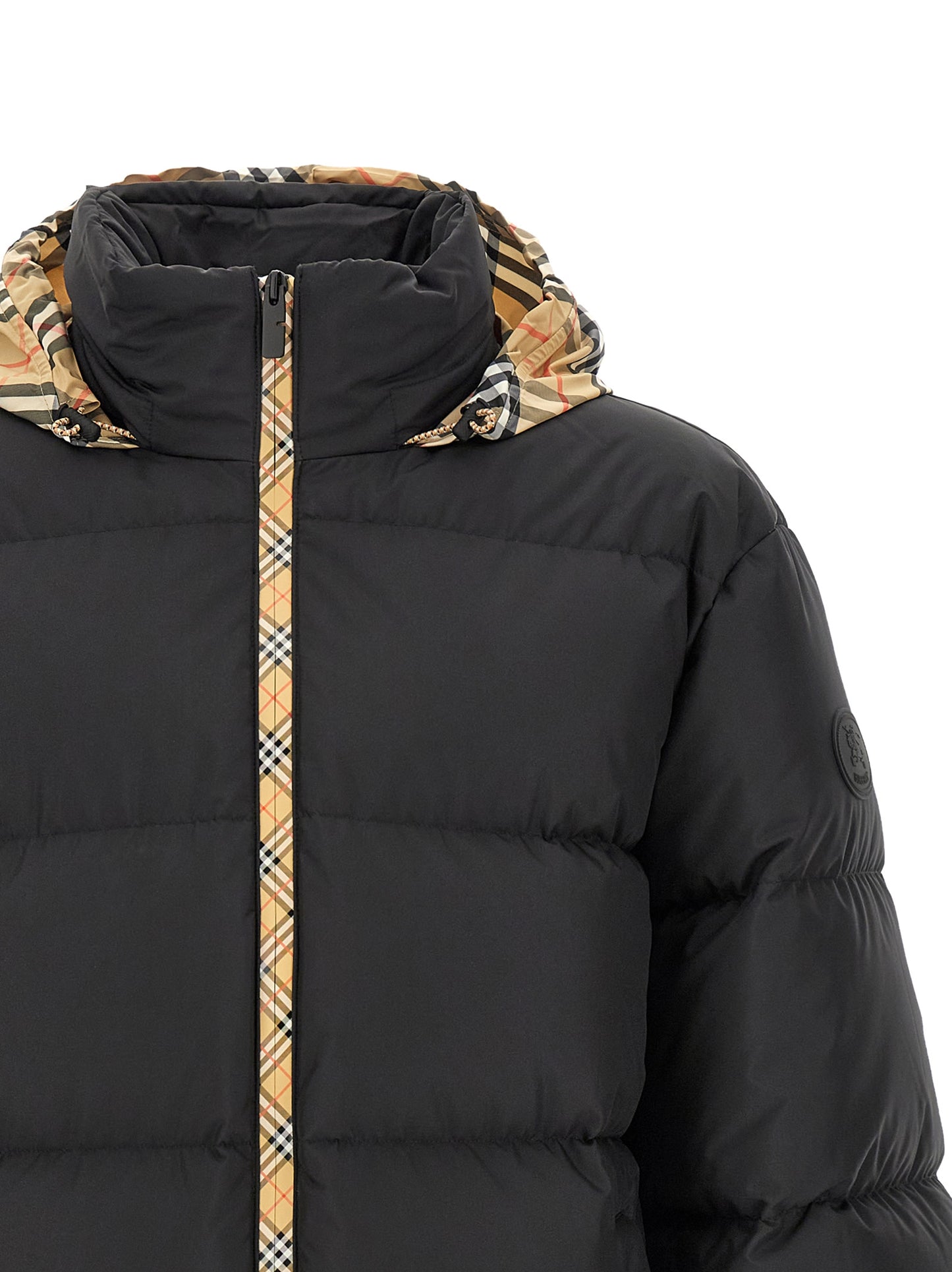 Black Polyester Parka
