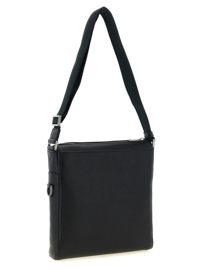 Black Calfskin Crossbody Bag