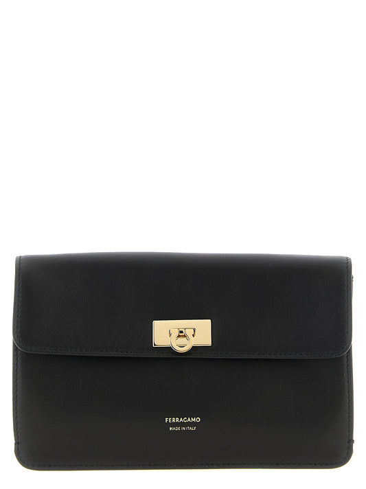 Black Calfskin Clutch Bag
