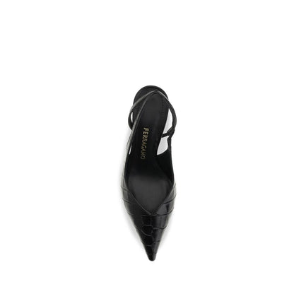 Black Calf Leather Bos Taurus Pumps