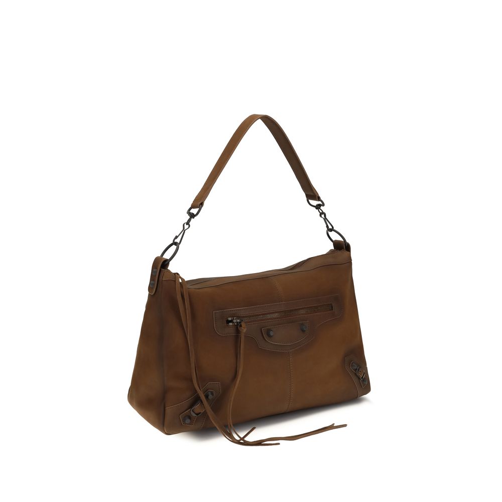 Brown Lamb Ovis Aries Shoulder Bag
