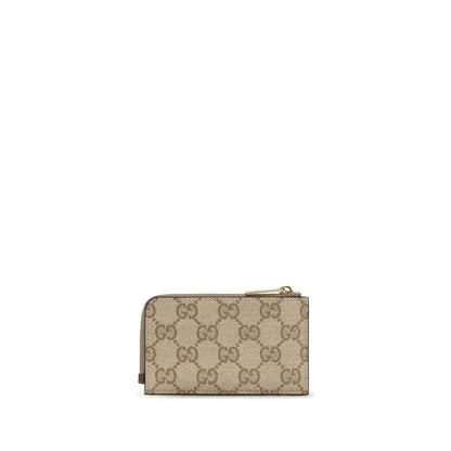 Beige Cotton Wallet
