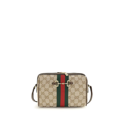 Beige Fabric Shoulder Bag